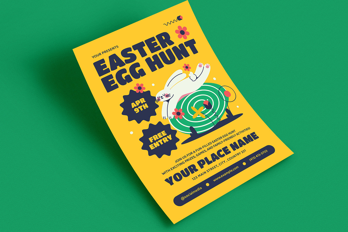 Easter Egg Hunt Event Flyer, a Flyer Template by Guuver (Photo 3 of 3)
