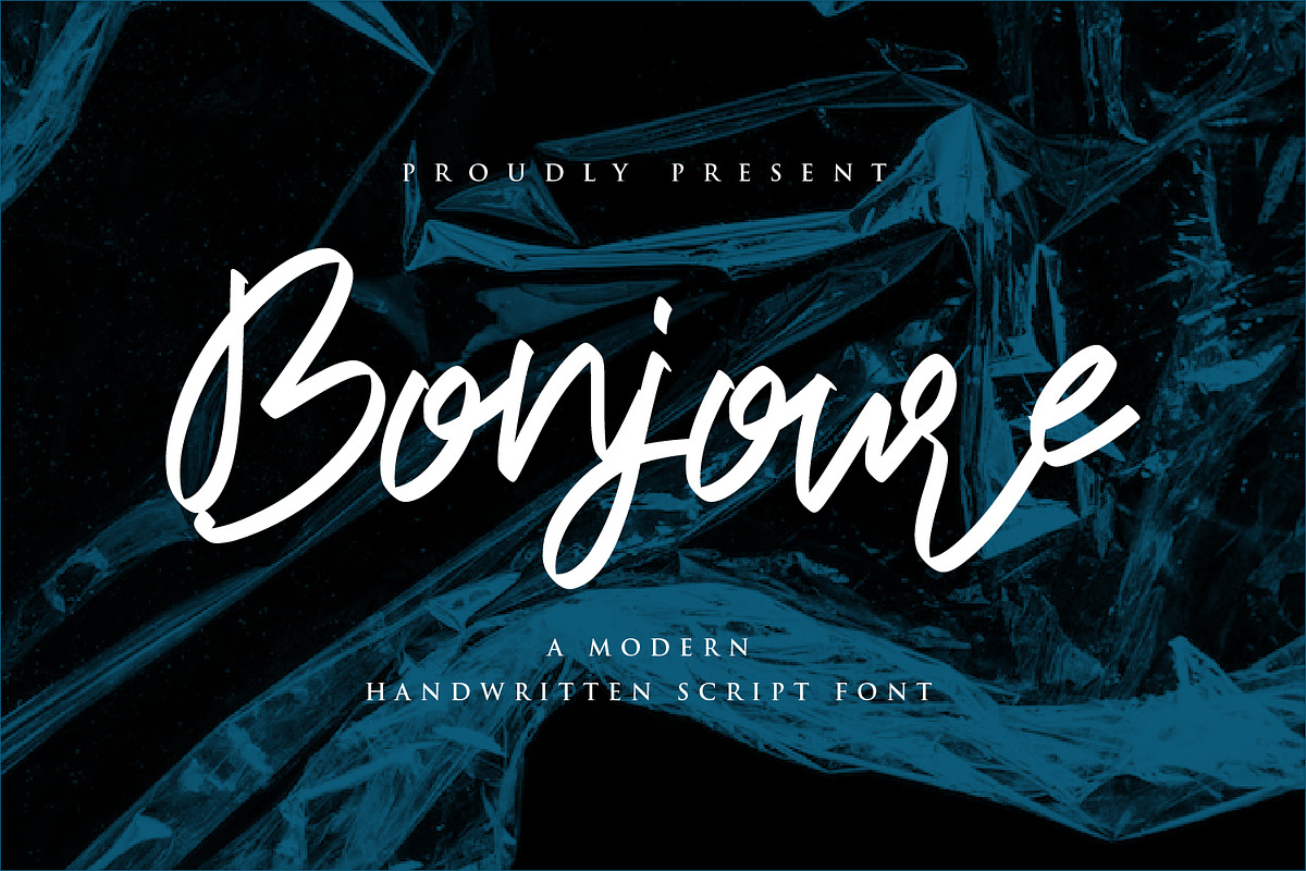 Bonjoure - Handwritten Script fonts*, a Script Font by Nahar_std (Photo 1 of 12)