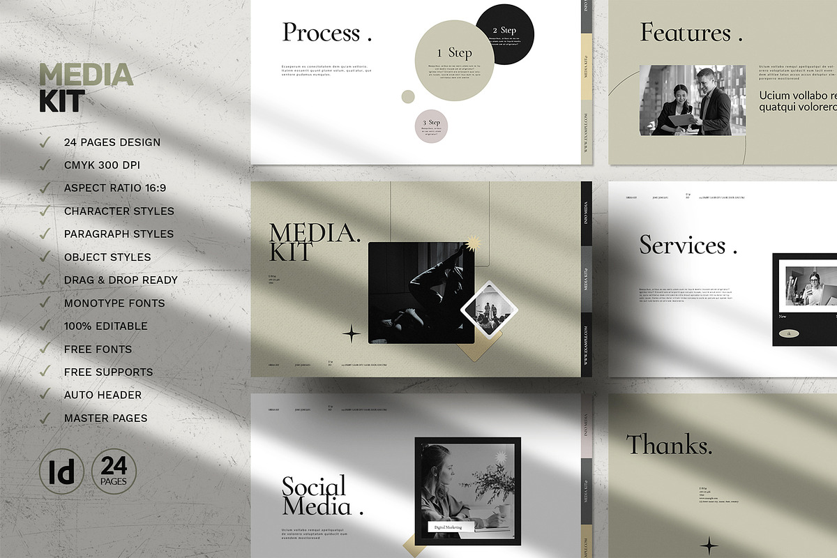 Media Kit Template, a Presentation Template by White Graphic