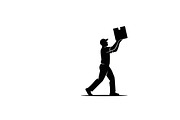 Delivery Driver Silhouette Pack, an Illustration by Amazin_art (Thumbnail 11 of 26)