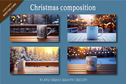 Christmas cup with hot drink., a Decorative Illustration by KENO Mascots (Thumbnail 2 of 6)