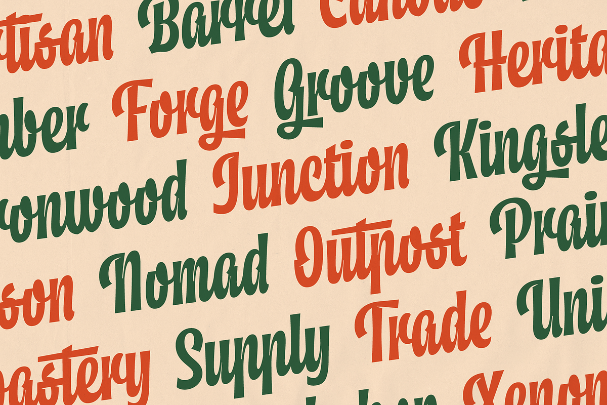 District Letters Font Duo, a Script Font by Abbasy Studio (Photo 3 of 12)