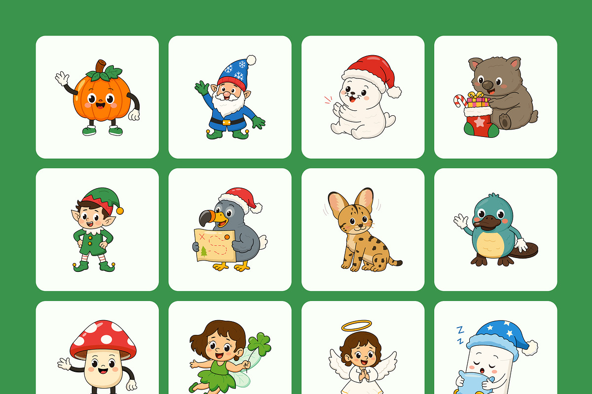 Holiday & Seasonal Characters Icons, an Emoji Icon by Brickclay (Photo 11 of 11)