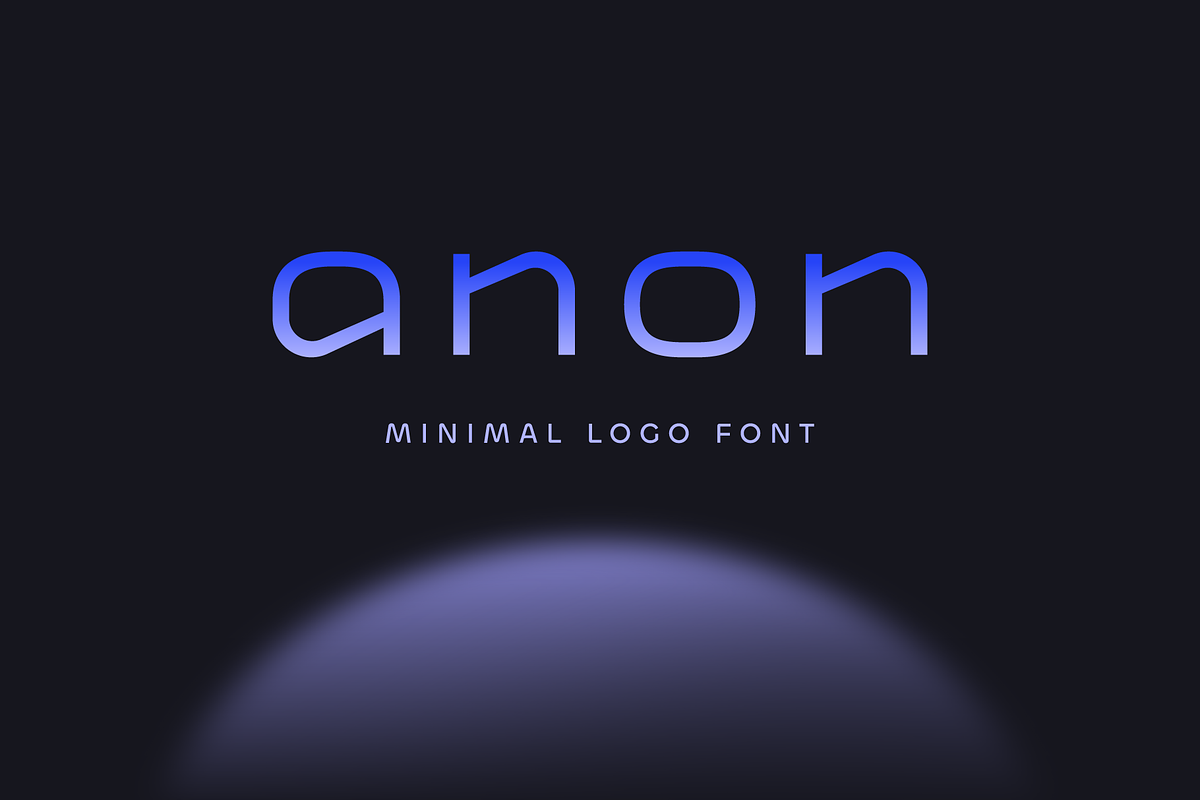Anon-Futuristic Logo Display Font, a Sans Serif Font by Ebad Designs (Photo 1 of 7)
