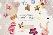 Girlhood collage scrapbook lace bows, an Object Graphic by Grace Noboa Illustrations (Thumbnail 9 of 10)