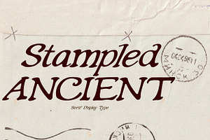 Stampled Ancient - Display Serif