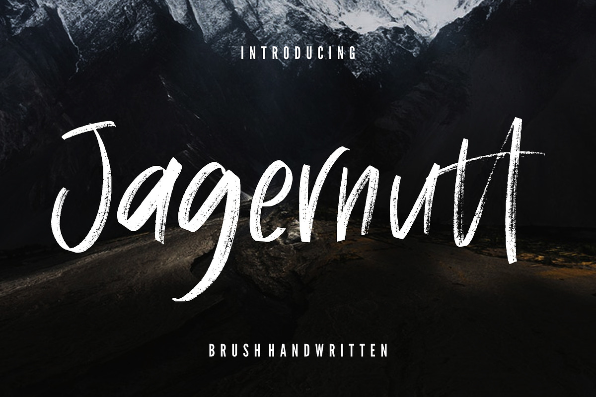 Jagernutt Brush Business Font