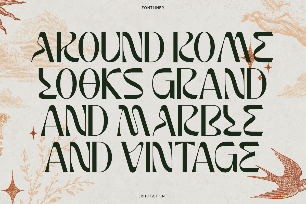 Display Sans Serif - Erhofa, a Sans Serif Font by Font Liner (Photo 2 of 10)