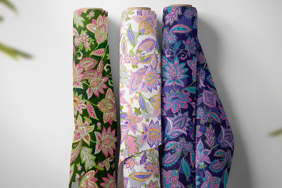 India, Ethnic floral prints, a Pattern Graphic by Laura Camoe (Photo 10 of 10)