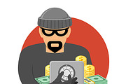 Crime Concept Icons, an Outline Icon by TAlex (Thumbnail 3 of 6)