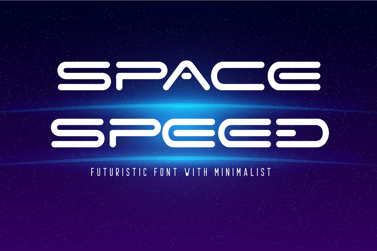 Space Speed Font, a Font by 177Studio (Photo 1 of 5)