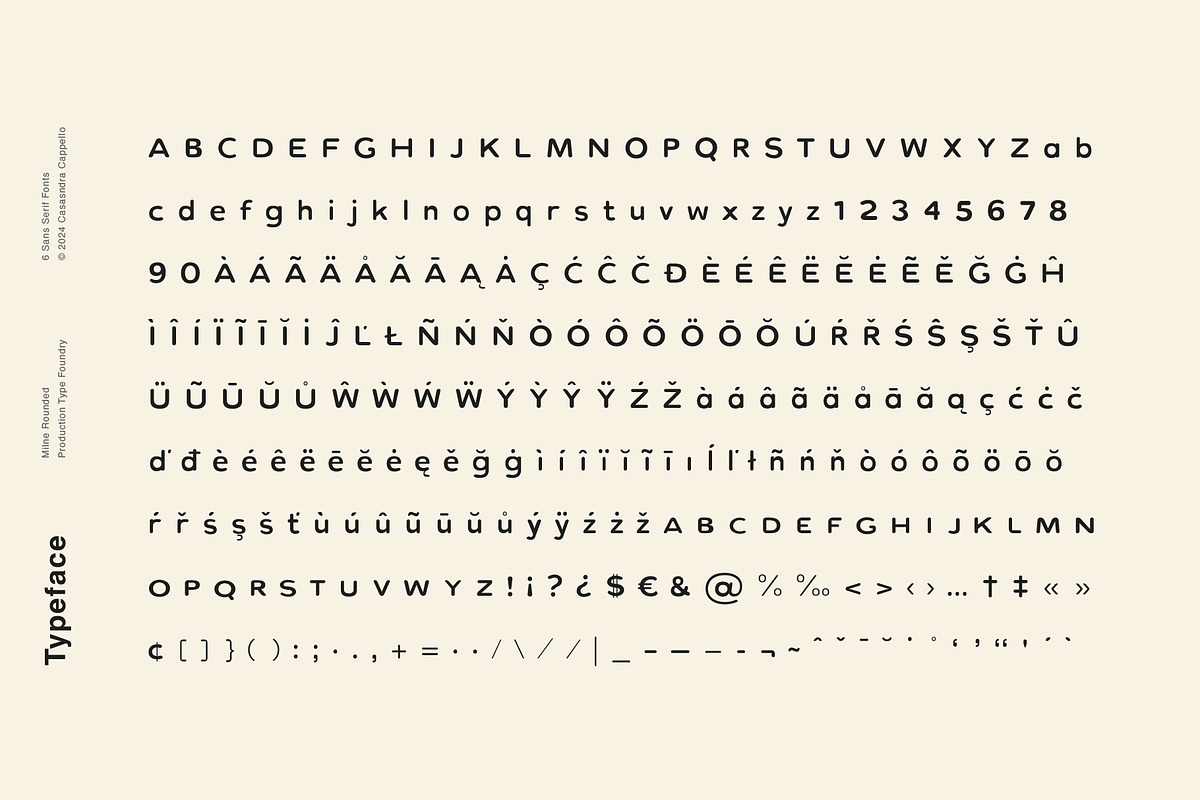 Milne Rounded - A Bold Sans Serif, a Sans Serif Font by Cassandra Cappello (Photo 6 of 6)