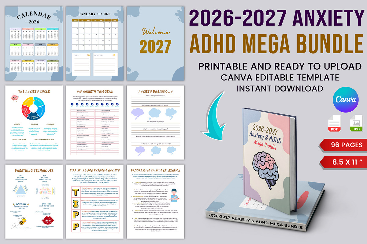 26–27 Ultimate All-in-One Bundle, a Stationery Template by Designmela01 (Photo 13 of 20)