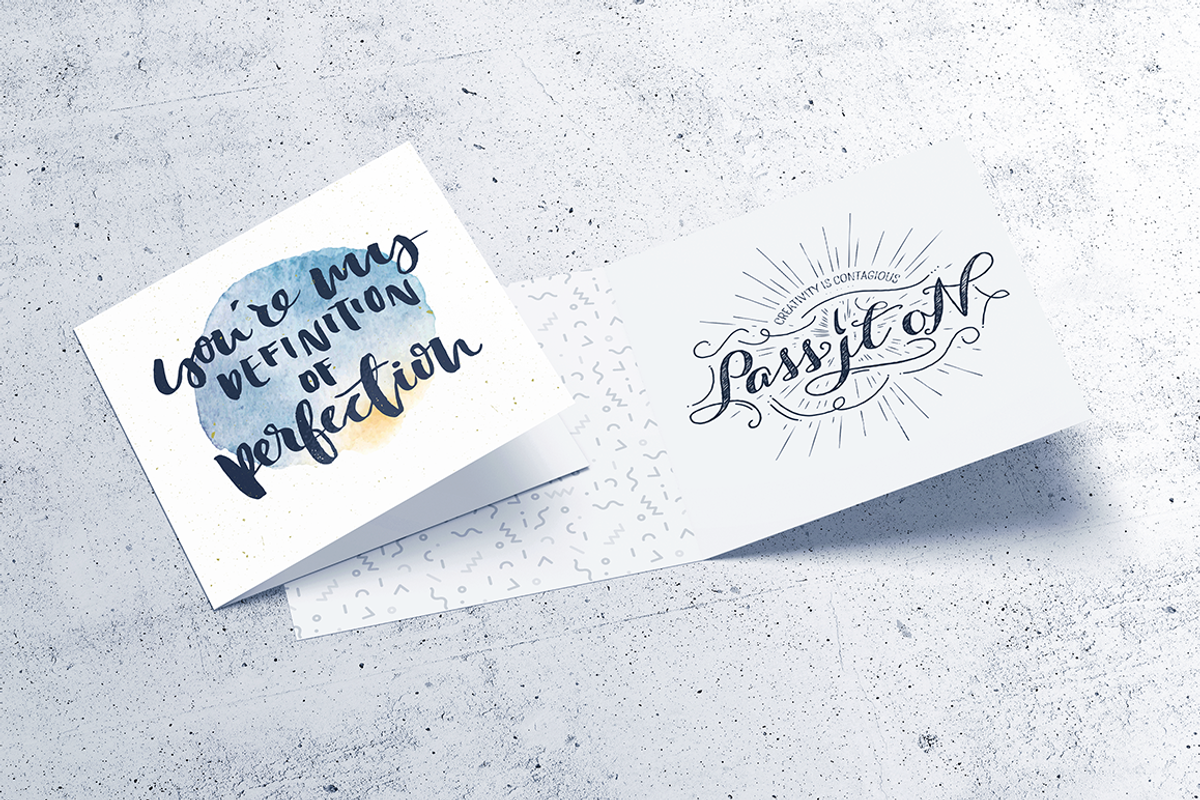 Square Invitation & Greeting Mockup, a Print Template by coloformia (Photo 5 of 11)