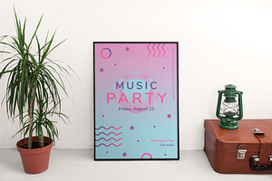 Posters Pink Music Party