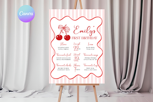 Our Cherry on Top Milestone Sign, a Templates & Theme by VeliusCreativeStudio