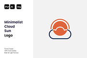 Minimalist Cloud Sun Logo, a Branding & Logo Template by Luxury Logos (Thumbnail 1 of 4)