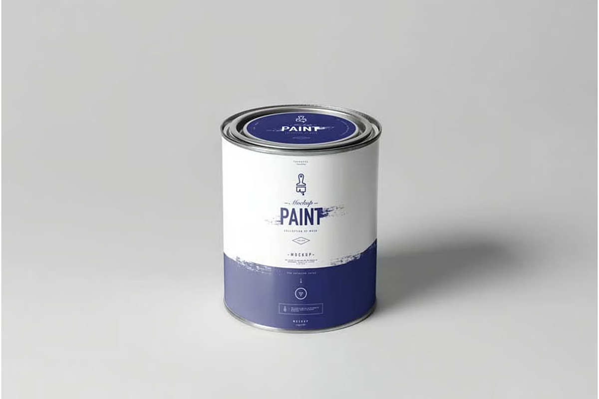 Can of Paint Mock-up, a Product Mockup by zippypixelstudio (Photo 9 of 11)