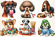 Funny Dog Life Clipart Bundle, an Illustration by DreamCafeArt (Thumbnail 4 of 4)