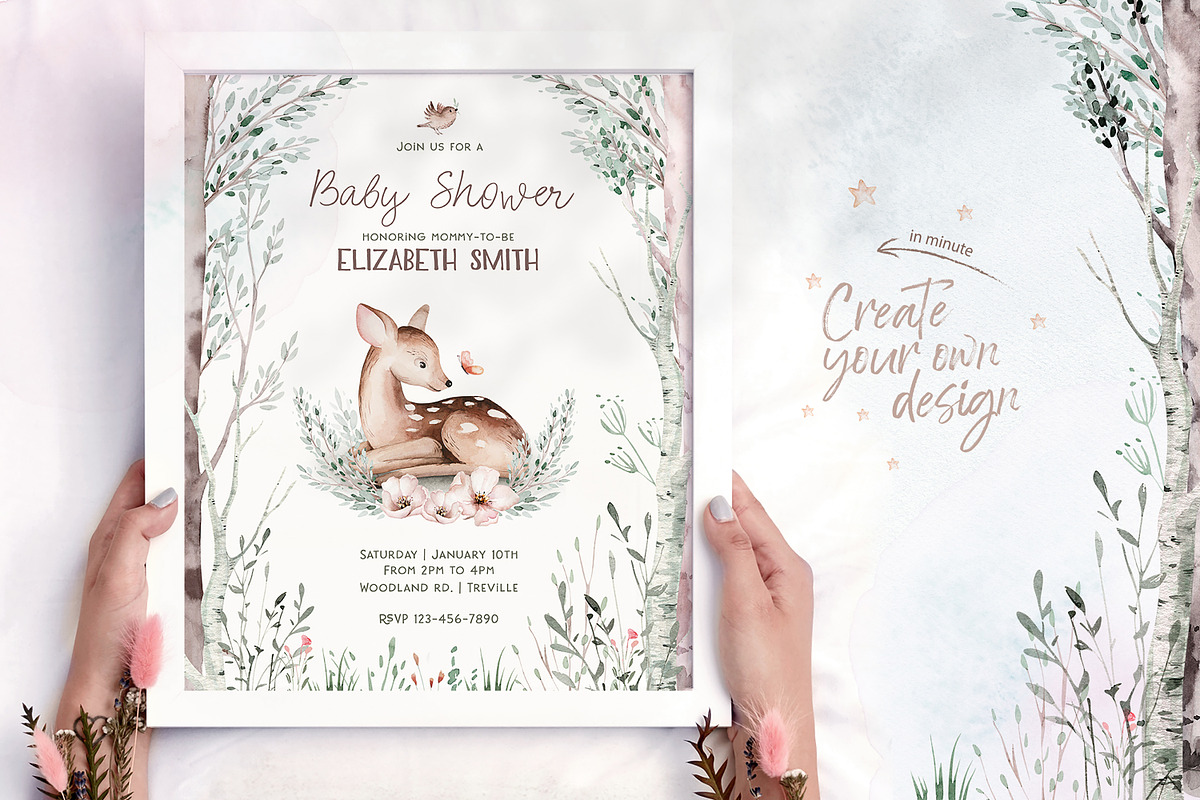 Watercolor woodland collection, an Animal Illustration by Peace ART (Photo 7 of 14)