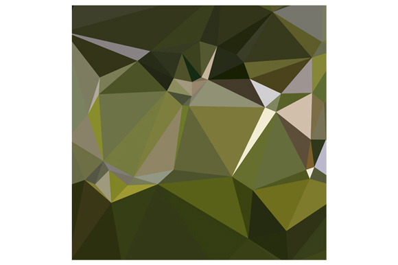 Hunter Green Abstract Low Polygon Ba, a Pattern Graphic by patrimonio