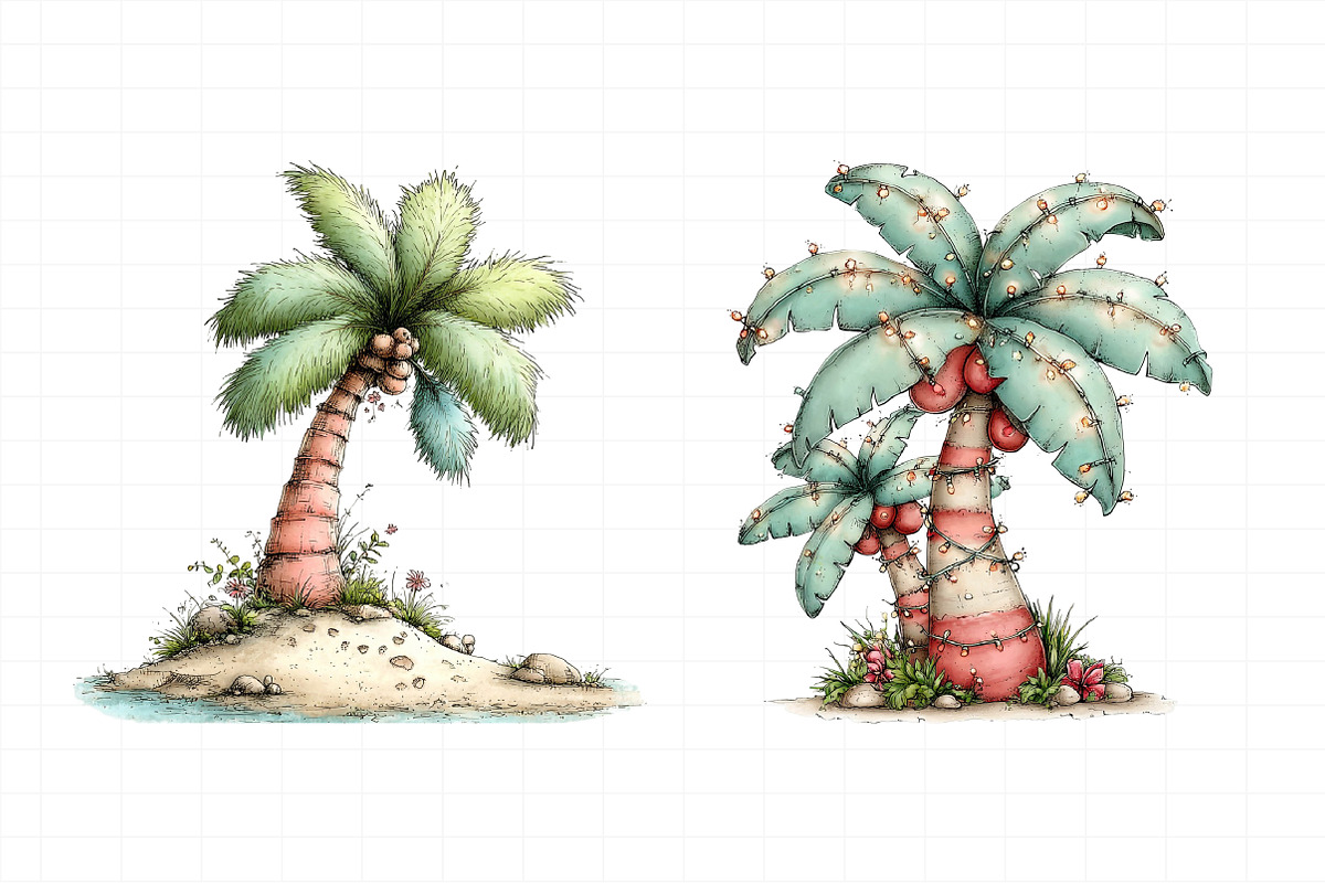 Summer Beach Palm Tree Clipart, an Illustration by Daily.Designs (Photo 6 of 7)