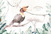 African animals watercolor set, an Animal Illustration by Peace ART (Thumbnail 6 of 24)