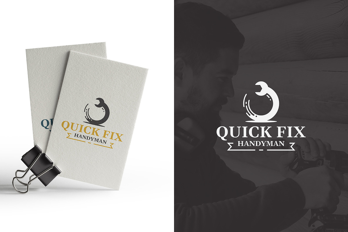 Handyman Logo Template, a Branding & Logo Template by floringheorghe (Photo 2 of 2)
