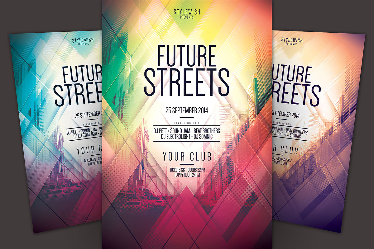 Future Streets Flyer, a Flyer Template by styleWish