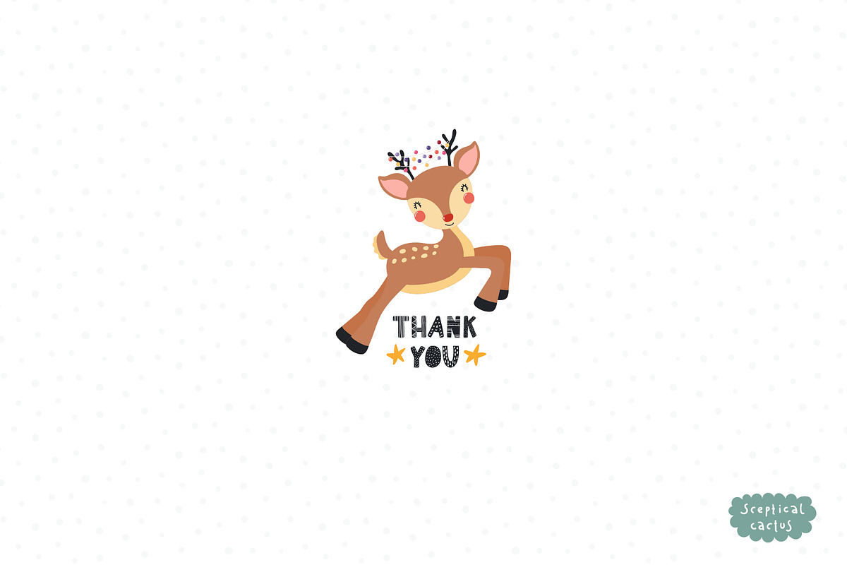 Christmas Is Here, Cute Graphics, an Animal Illustration by sceptical cactus (Photo 16 of 16)