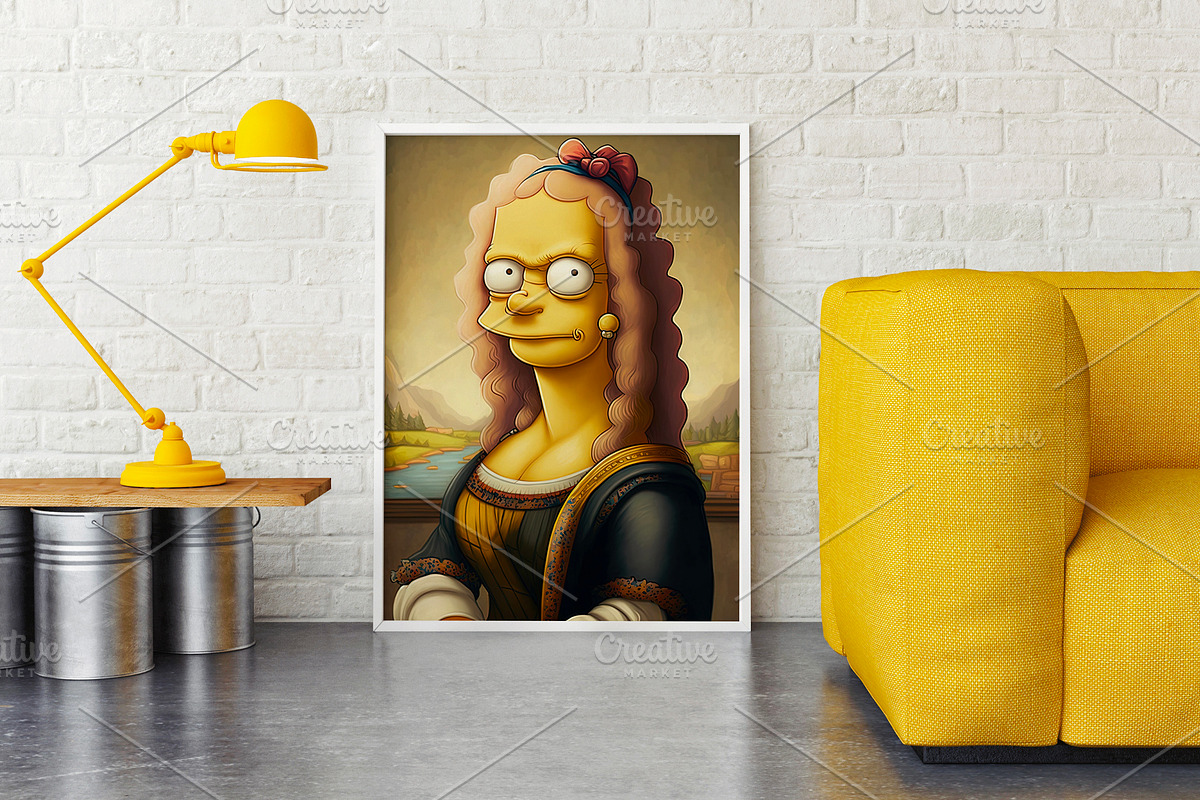 Mona Lisa as Simpson, a Person Illustration by Nomad (Photo 2 of 3)