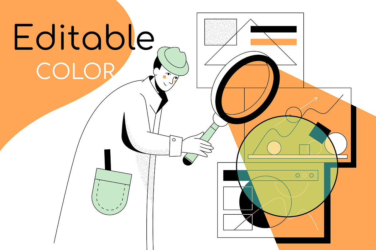 Line Character - Illustrations, a Templates & Theme by Boyko Pictures (Photo 5 of 13)