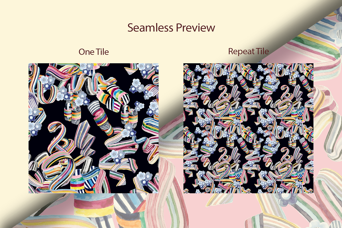chormatic ribbon, a Pattern Graphic by rumacorakstudio (Photo 4 of 6)