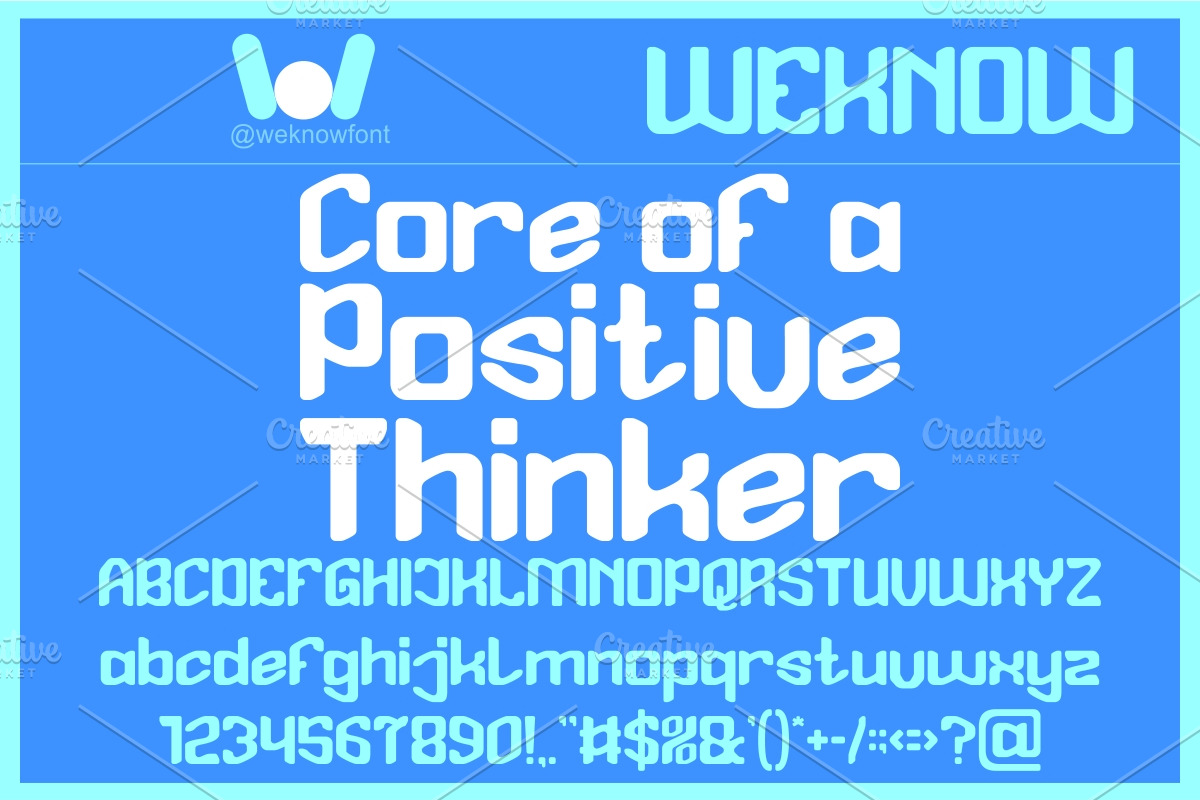 Think Possible font, a Sans Serif Font by weknow (Photo 4 of 8)