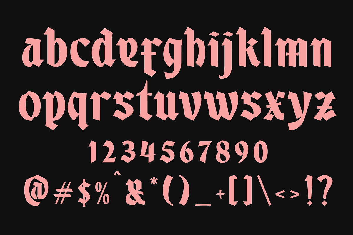 The Bullova Blackletter Fonts, a Blackletter Font by Angin Studio (Photo 11 of 18)