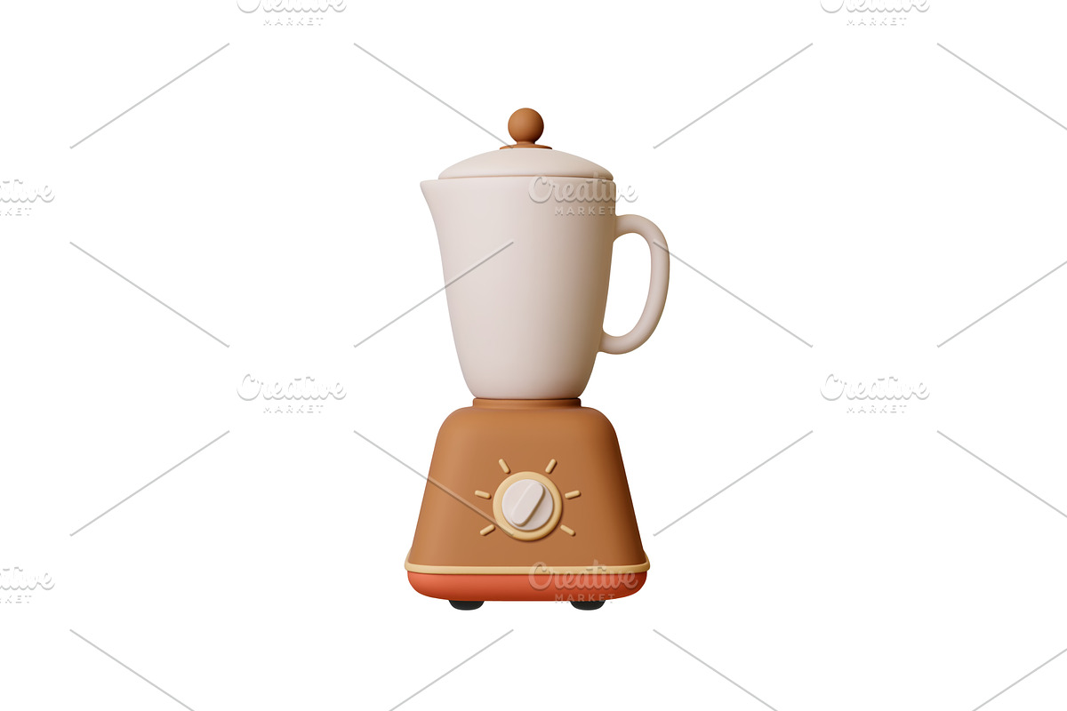 Blender 3d icon. Isolated food, a Food Illustration by Valerie Bodnar