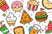 Food Doodle Toolkit, a Food Illustration by Manudesign (Thumbnail 1 of 5)
