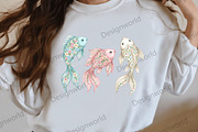 Floral Preppy Fish PNG png, a Seasonal Illustration by Designworld (Thumbnail 2 of 4)