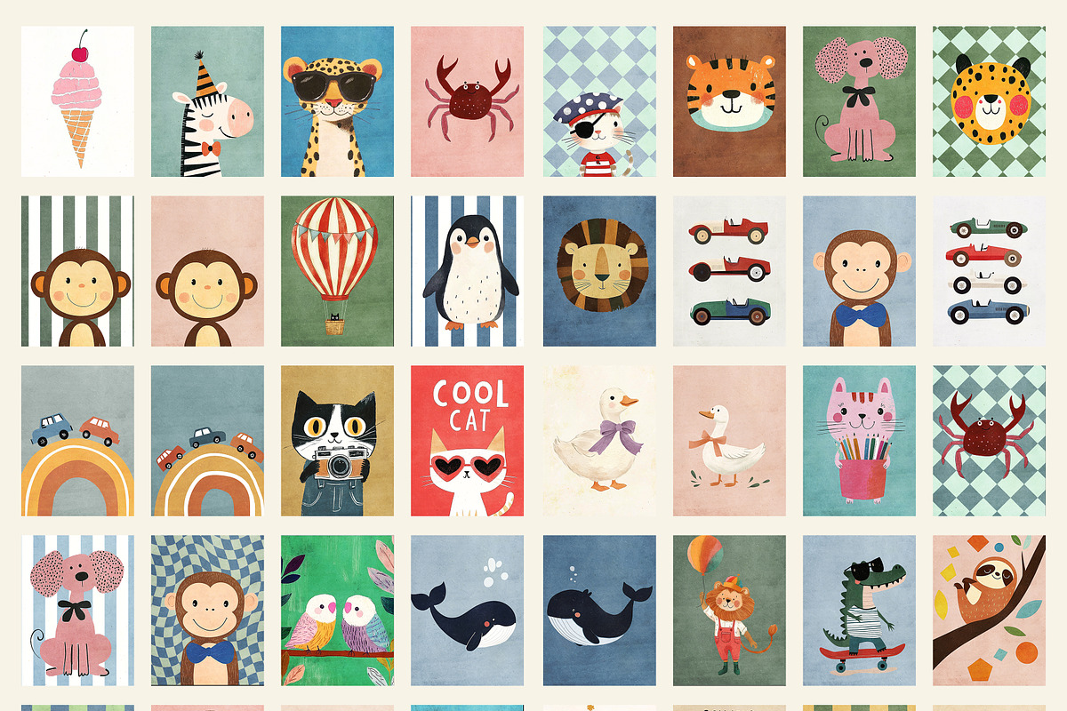 Nursery Print Bundle - 120+, a Background Graphic by Artemsky (Photo 5 of 9)
