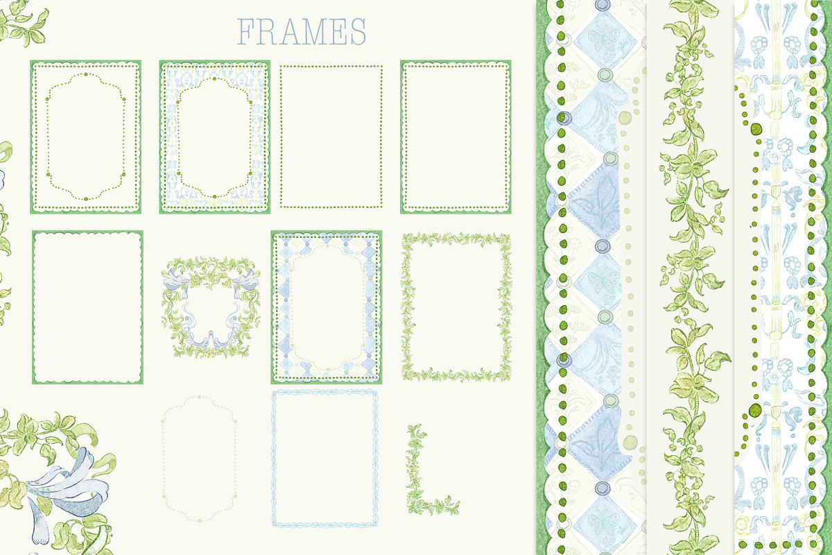 Bacchus Bloom - frames, crest, a Decorative Illustration by Lisima (Photo 4 of 8)