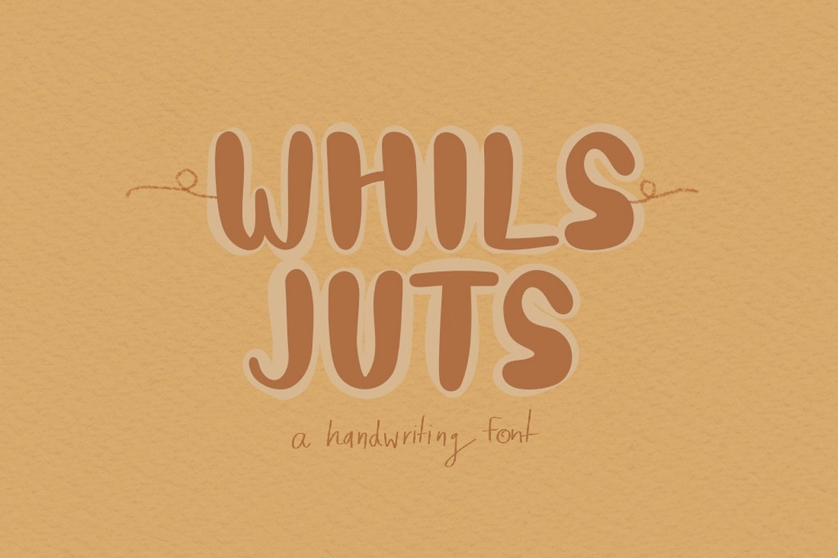 While just font, a Handwritten Font by JJuta (Photo 1 of 7)