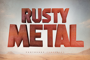 Rusty Metal Text Effects