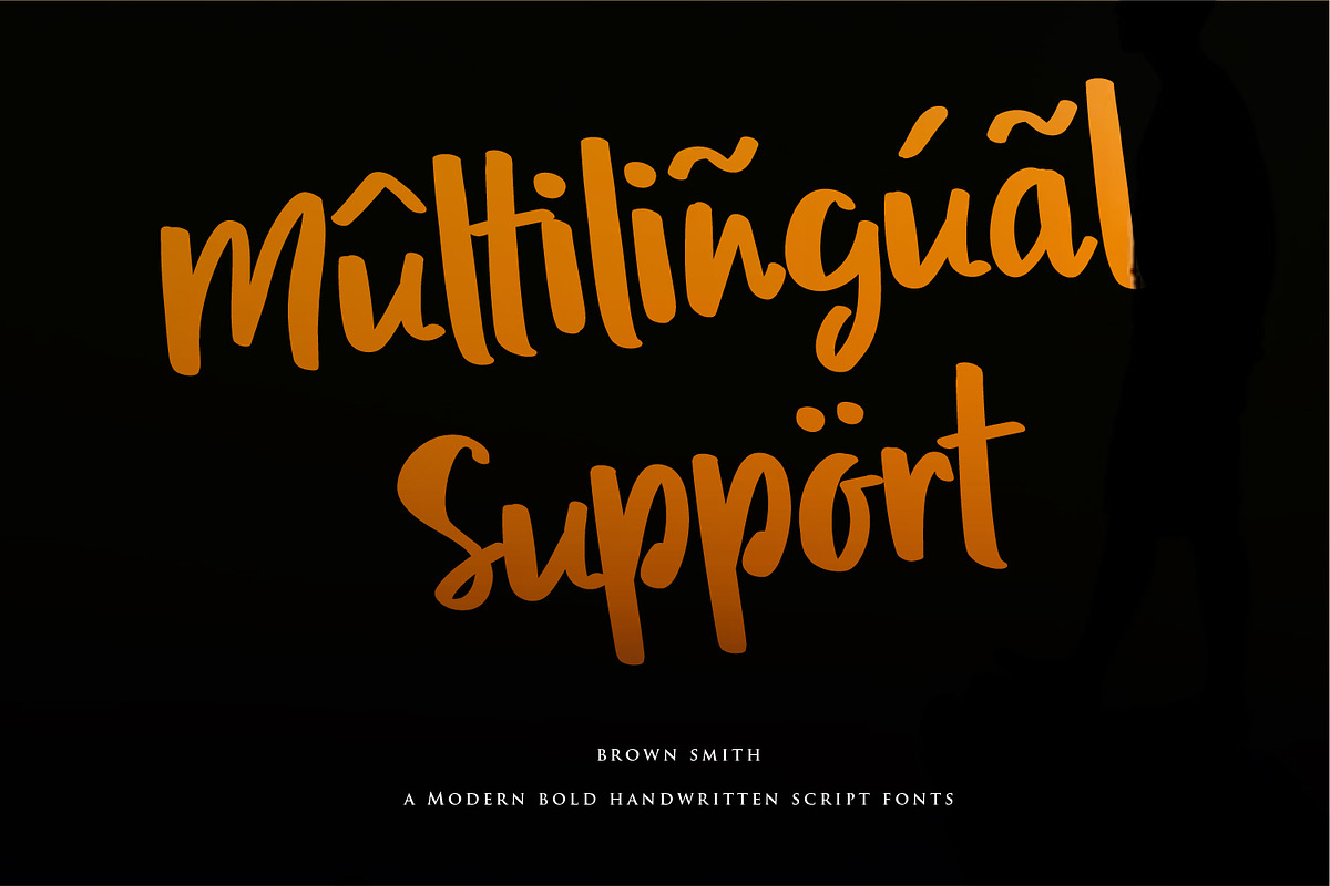 Brown Smith - Modern Bold Script fon, a Script Font by Nahar_std (Photo 6 of 11)