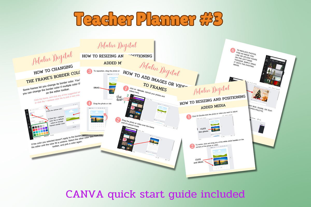 Teacher Planner #3 - Canva Template, a Templates & Theme by Adalin Shop (Photo 15 of 16)