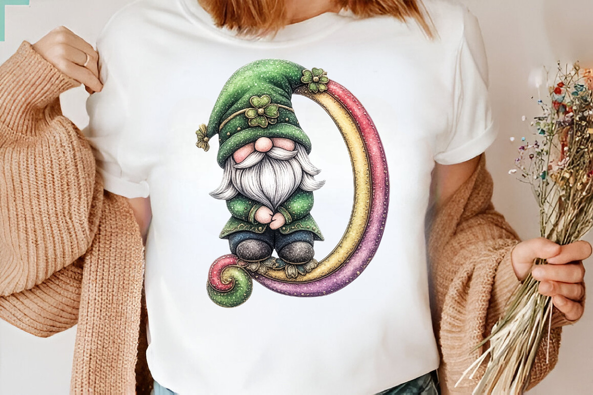 Whimsical St Patrick Gnome Clipart B, an Illustration by SVGArt (Photo 9 of 9)