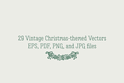 A VINTAGE CHRISTMAS | 29 Vectors, an Illustration by Britt & Kit (Thumbnail 2 of 3)