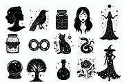 Mystic Moon Simple Logo Graphics, an Illustration by NadiaTheronArt (Thumbnail 2 of 4)