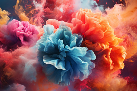 colored ink in water