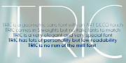 Tric, a Font by Wiescher-Design (Thumbnail 2 of 3)
