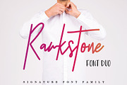 Rawkstone Font Duo, a Script Font by Flycatcher Design (Thumbnail 1 of 7)